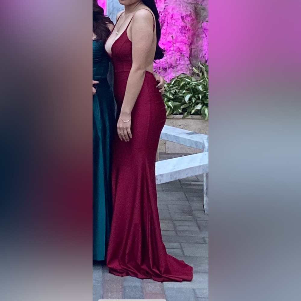 Fashion Nova - Walk Behind Me Maxi Dress (Wine)